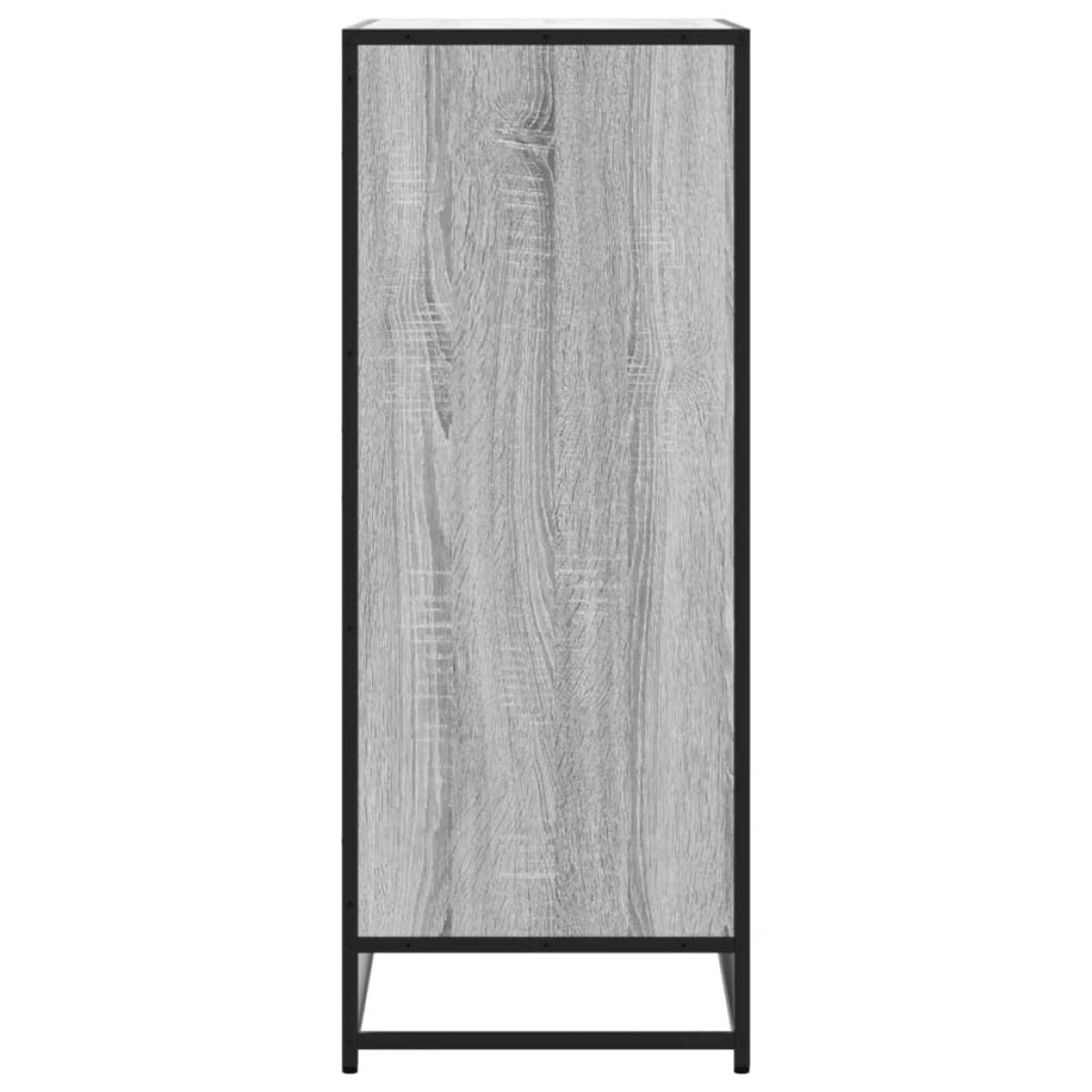 ντουλάπι παπουτσιών vidaXL Γκρι Sonoma Κατασκευασμένο ξύλο και μέταλλο