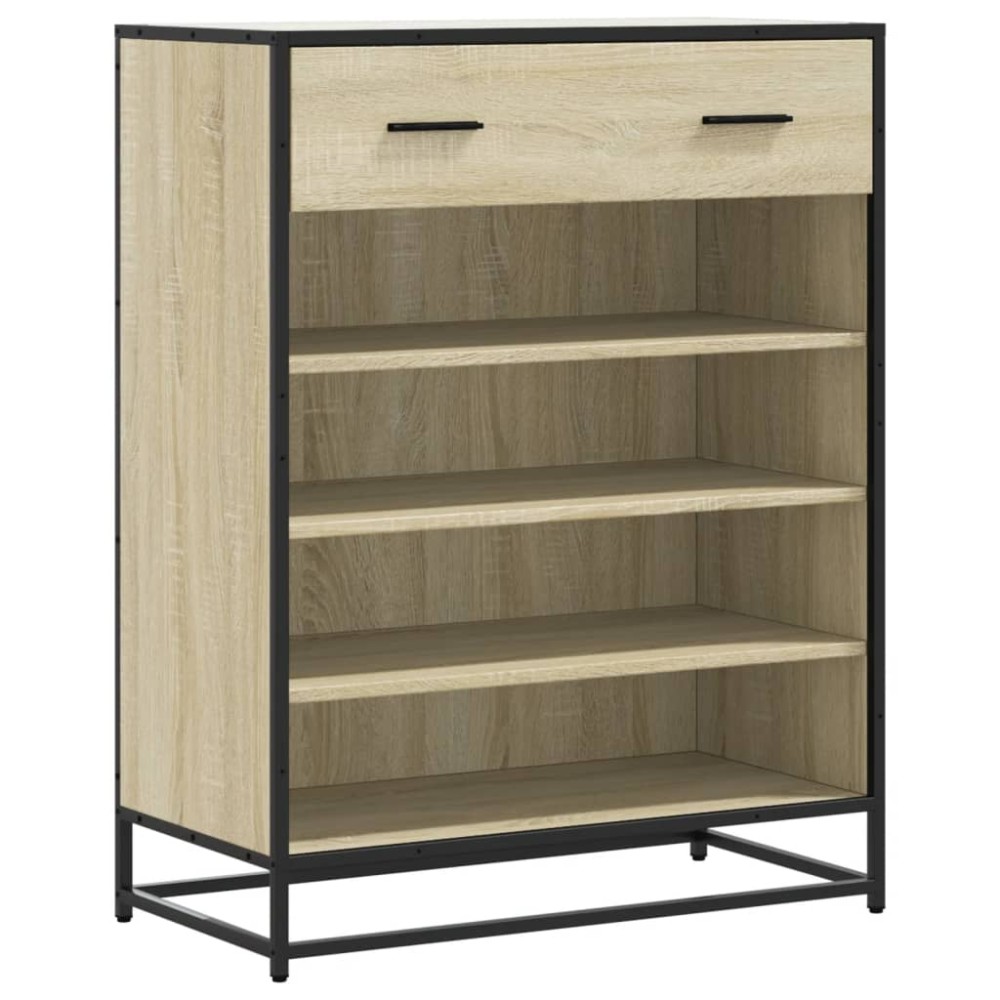 vidaXL Ντουλάπι παπουτσιών Sonoma Oak Κατασκευασμένο ξύλο και μέταλλο