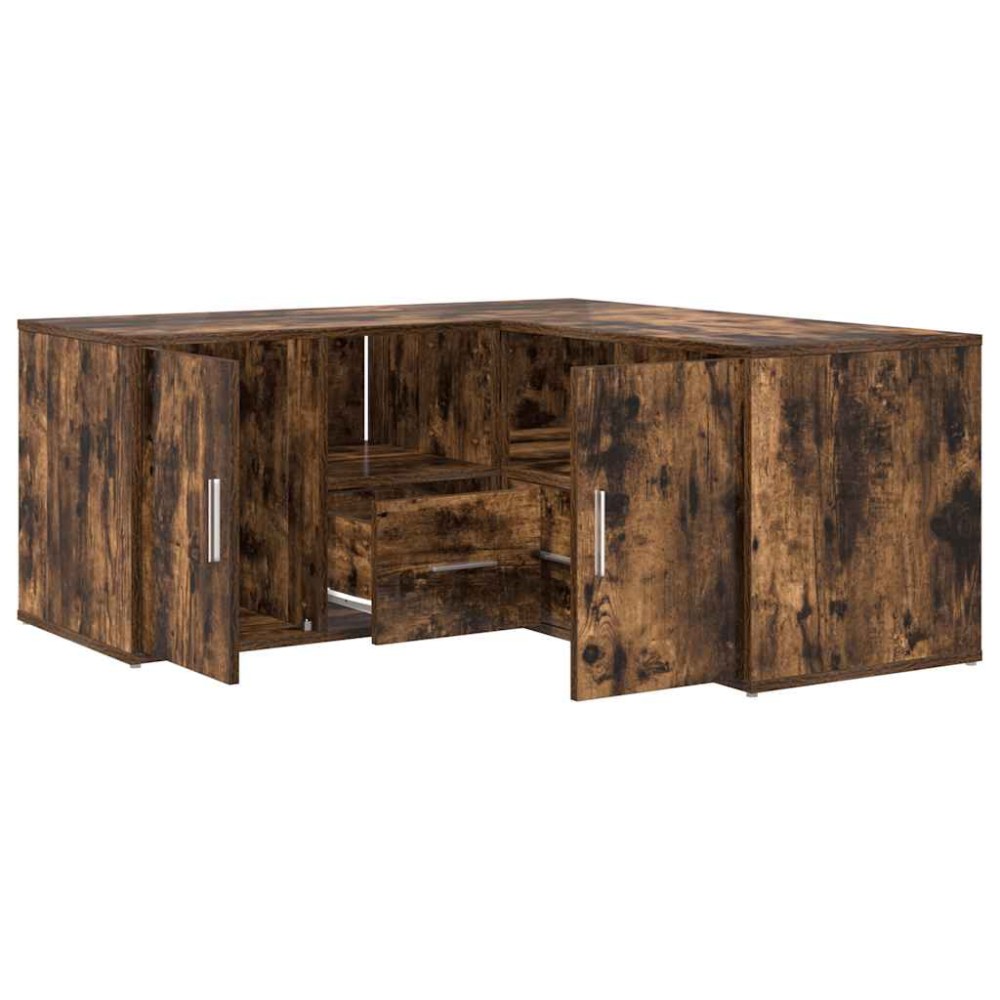 vidaXL Γωνιακό Έπιπλο Καπνιστή δρυς 160x40x45 εκ. από Επεξεργ. Ξύλο