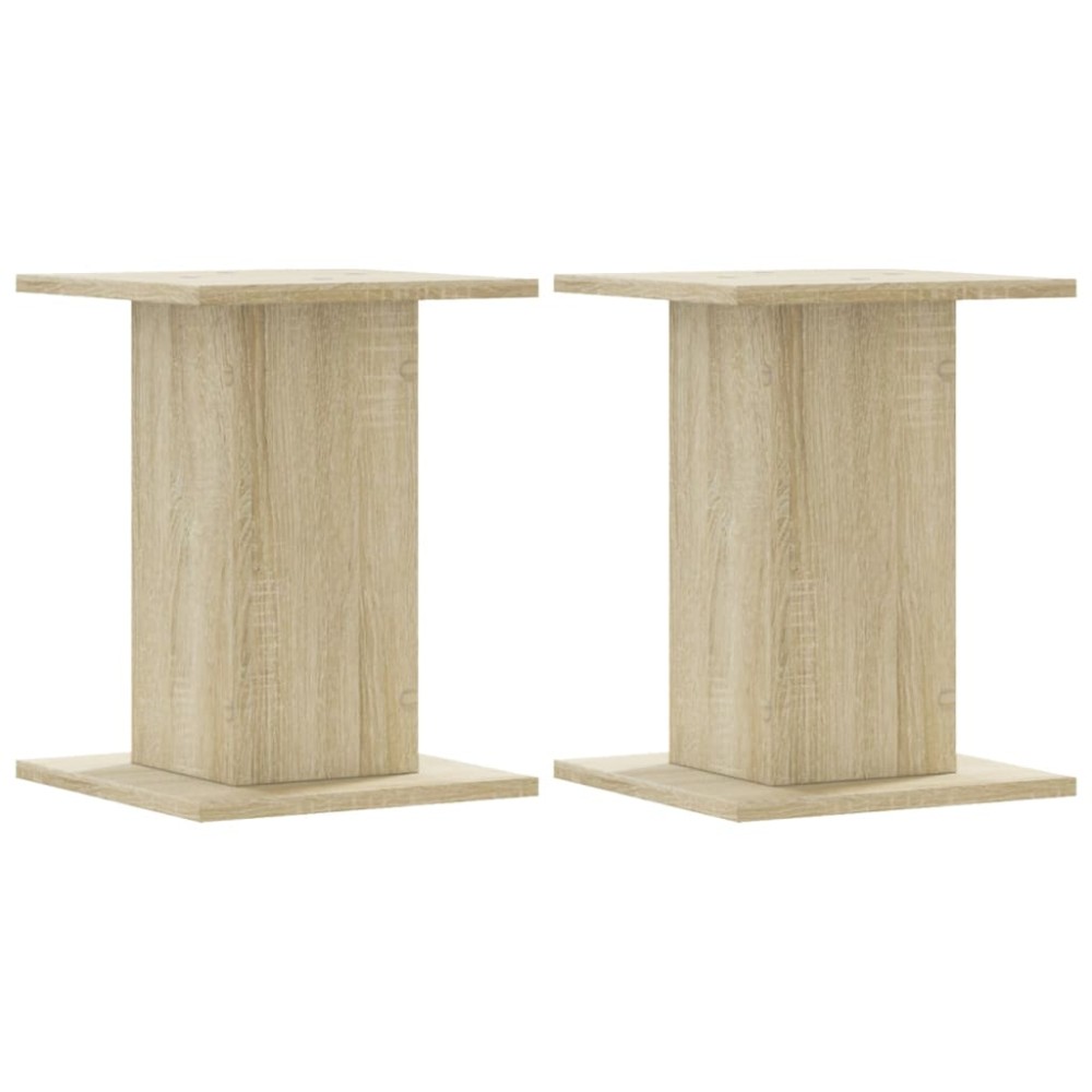 vidaXL Βάσεις Φυτών 2 Τεμ. Sonoma Δρυς 30x30x40 εκ. Επεξεργασμένο Ξύλο