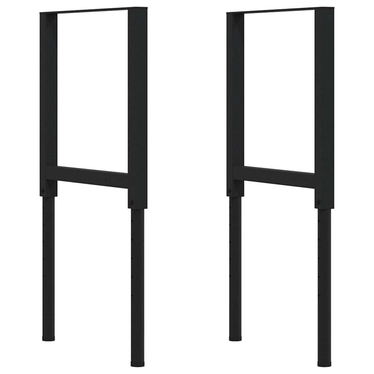 vidaXL Πάγκος Εργασίας Ανοιχτό Καφέ 80x60x(71,5-98) cm Μασίφ Ξύλο Δρυς