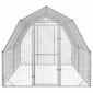 vidaXL Chicken Run 2,5x4x2,25 m Γαλβανισμένος χάλυβας
