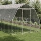vidaXL Τρέξιμο για κοτόπουλα με οροφή 2,5x6x2,25 μ. από Γαλβ. Χάλυβα