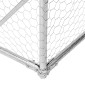 vidaXL Τρέξιμο για κοτόπουλα με οροφή 2,5x10x2,25 μ. από Γαλβ. Χάλυβα