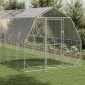vidaXL Τρέξιμο για κοτόπουλα με οροφή 2,5x10x2,25 μ. από Γαλβ. Χάλυβα