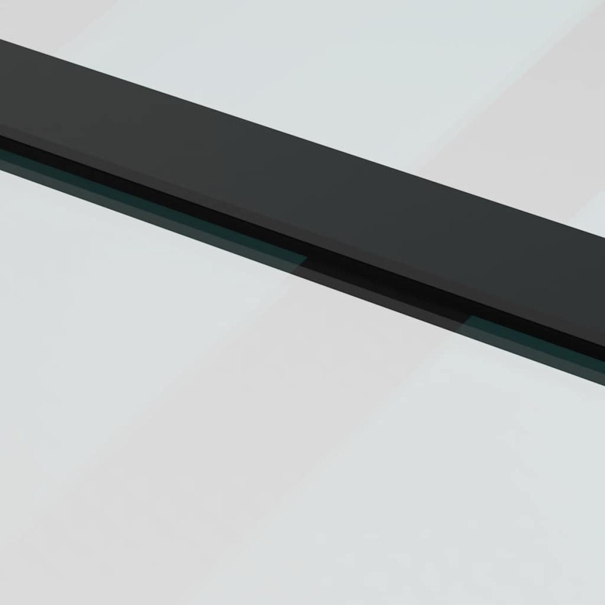 vidaXL Συρόμενη Πόρτα με Μηχανισμό 76x205 εκ. Γυαλί ESG & Αλουμίνιο
