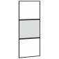 vidaXL Συρόμενη πόρτα με σετ υλικού 90x205 cm από γυαλί&Αλουμίνιο