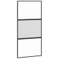 vidaXL Συρόμενη πόρτα με σετ υλικού 102,5x205 cm από γυαλί&Αλουμίνιο