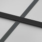 vidaXL Συρόμενη πόρτα με σετ υλικού 90x205 cm από γυαλί&Αλουμίνιο
