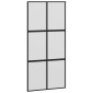 vidaXL Συρόμενη πόρτα με σετ υλικού 102,5x205 cm από γυαλί&Αλουμίνιο