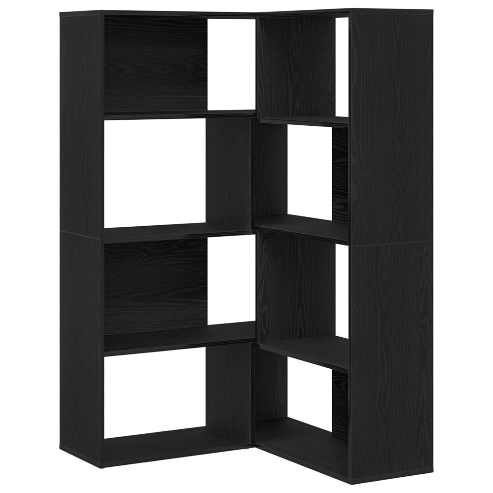 vidaXL Γωνιακό Ντουλάπι Μαύρη Δρυς 140x30x140 εκ Επεξεργασμένο Ξύλο