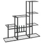 vidaXL Ανθοστήλη Μαύρη 94,5 x 25 x 88 εκ. Μεταλλική