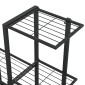 vidaXL Ανθοστήλη Μαύρη 94,5 x 25 x 88 εκ. Μεταλλική