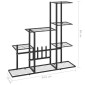 vidaXL Ανθοστήλη Μαύρη 94,5 x 25 x 88 εκ. Μεταλλική