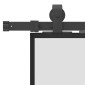 vidaXL Σετ συρόμενης πόρτας με υλικό μαύρο 102,5x205 cm