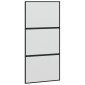 vidaXL Σετ συρόμενης πόρτας με υλικό μαύρο 102,5x205 cm