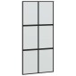 vidaXL Σετ συρόμενης πόρτας με υλικό μαύρο 102,5x205 cm