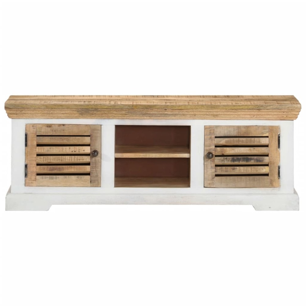 vidaXL Έπιπλο Τηλεόρασης 110 x 30 x 40 εκ. από Μασίφ Ξύλο Μάνγκο