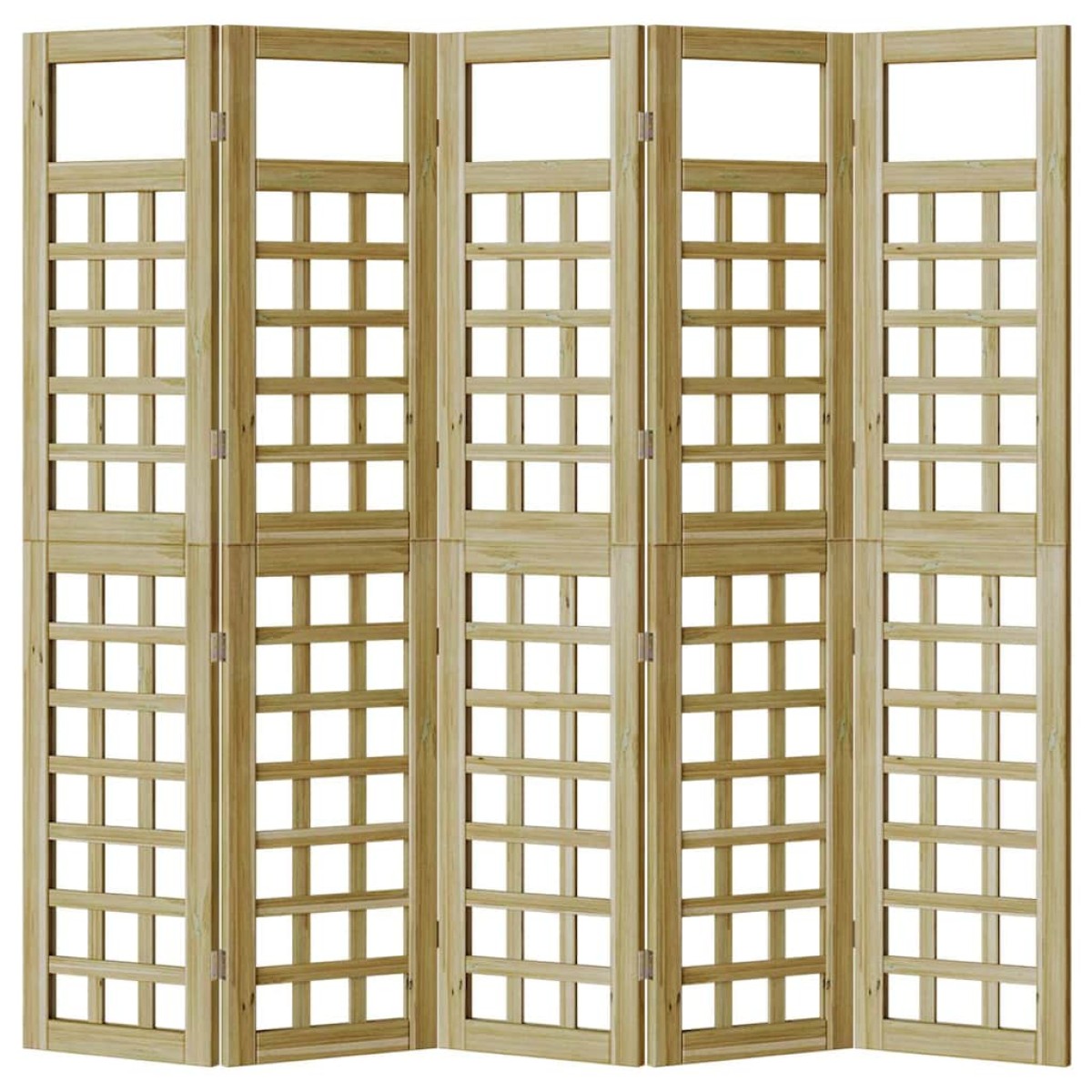 vidaXL Παραβάν ιδιωτικότητας 5 pcs Καφέ 200 x 180 cm