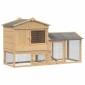 vidaXL Κοτέτσι 2 τμχ. Καφέ 150 x 60 x 89 cm Στερεά ξυλεία πεύκου