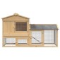 vidaXL Κοτέτσι 2 τμχ. Καφέ 150 x 60 x 89 cm Στερεά ξυλεία πεύκου