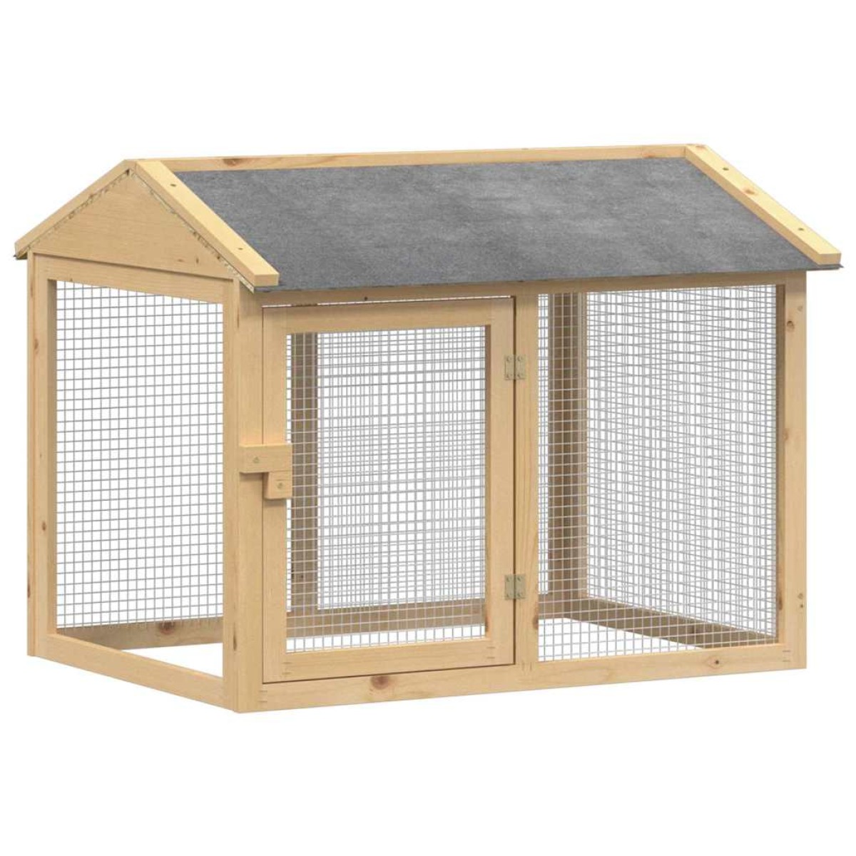vidaXL Κοτέτσι 3 τμχ. Καφέ 225 x 60 x 89 εκ Στερεά ξυλεία πεύκου