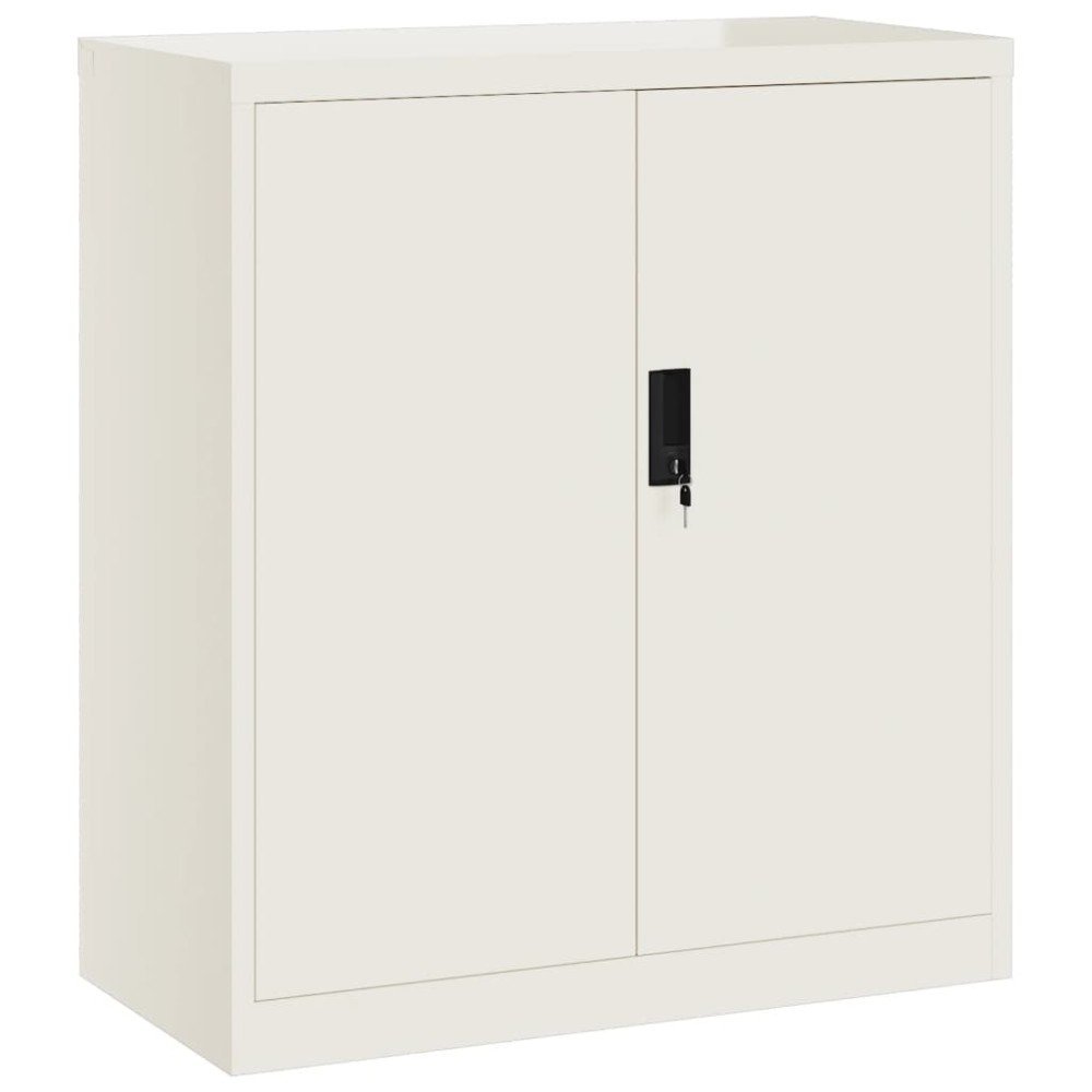 vidaXL Αρχειοθήκη Λευκή 79 x 40 x 90 εκ. από Ατσάλι