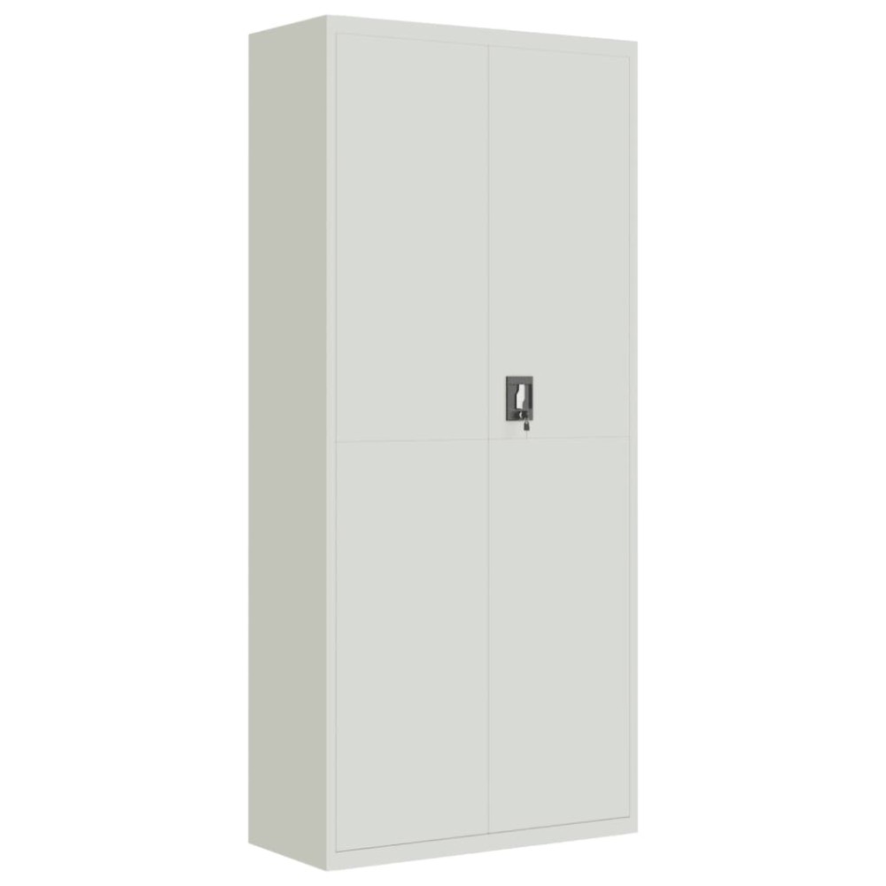 vidaXL Αρχειοθήκη Αν. Γκρι 90x40x200 εκ. Ατσάλινη