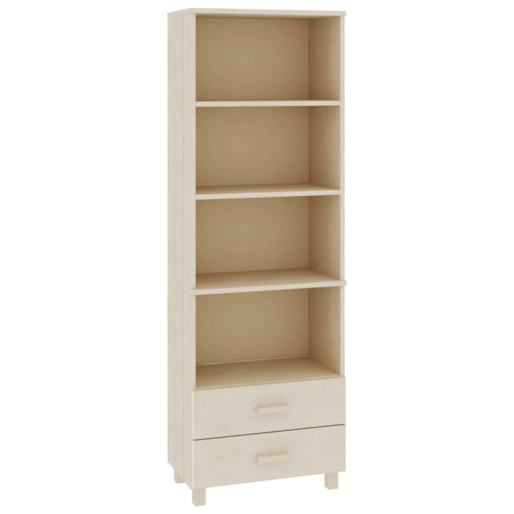 vidaXL Ραφιέρα HAMAR Καφέ Μελί 60 x 35 x 180 εκ. Μασίφ Ξύλο Πεύκου