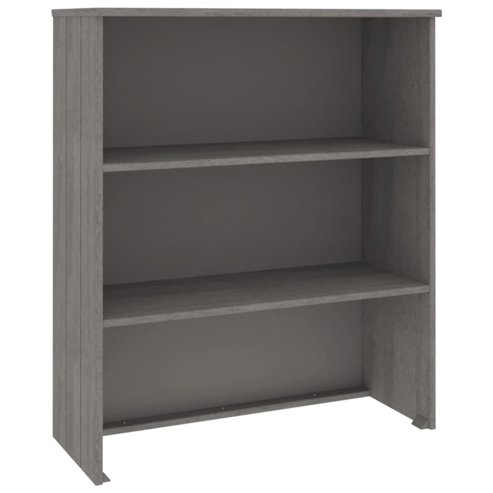 vidaXL Πάνω Μέρος Ντουλαπιού HAMAR Αν. Γκρι 85x35x100 εκ. Μασίφ Πεύκο