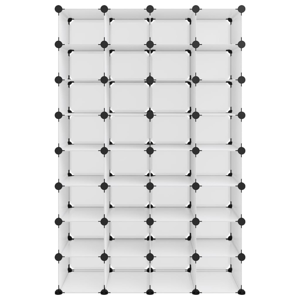 340559 vidaXL Παπουτσοθήκη Διαφανής 93x36,5x140 εκ. από Πολυπροπυλένιο