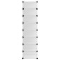 340559 vidaXL Παπουτσοθήκη Διαφανής 93x36,5x140 εκ. από Πολυπροπυλένιο