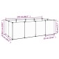 vidaXL Κλουβί Μικρών Ζώων Διαφανές 144x74x46,5 εκ Πολυπροπυλ. & Ατσάλι