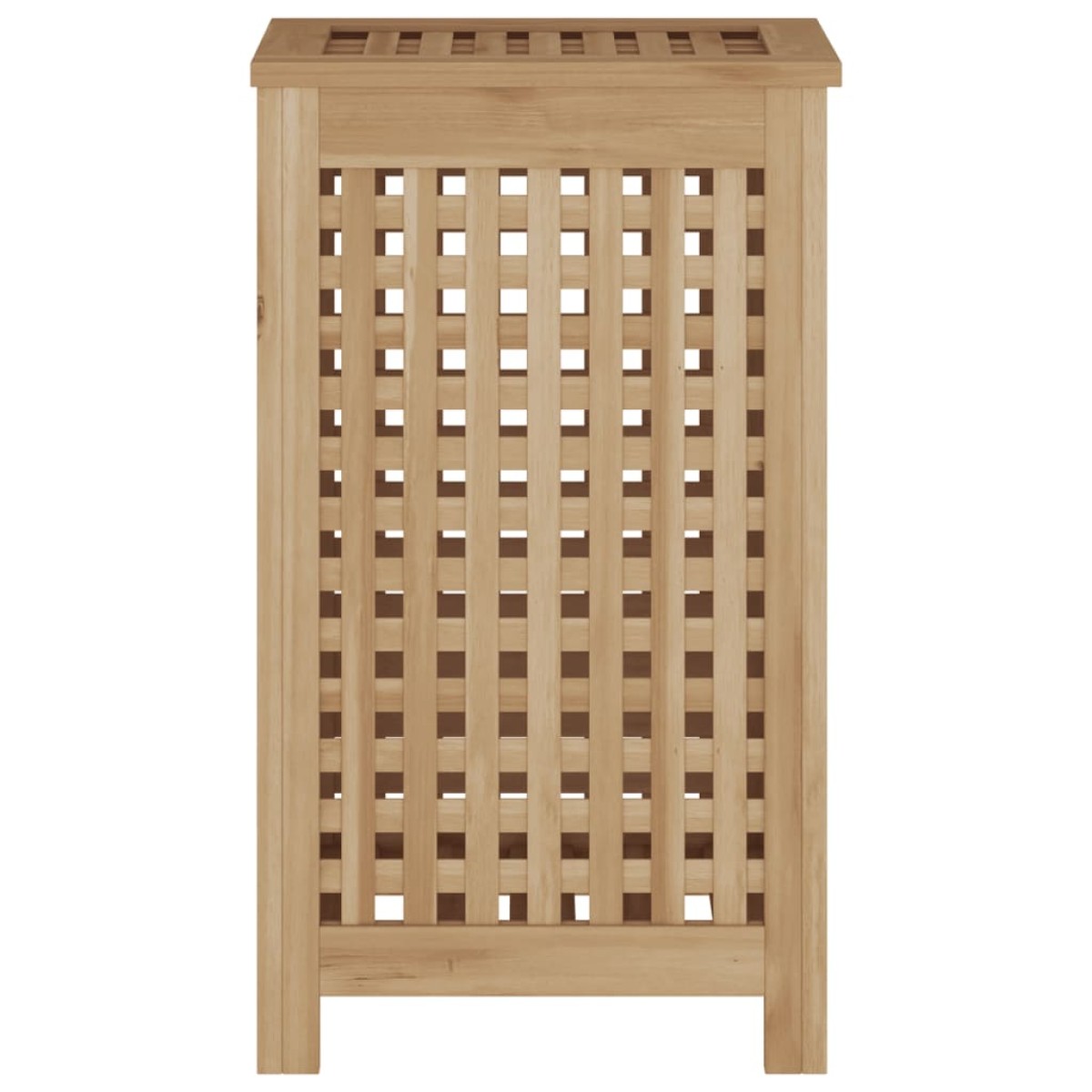 vidaXL Καλάθι Άπλυτων 35 x 25 x 60 εκ. από Μασίφ Ξύλο Teak