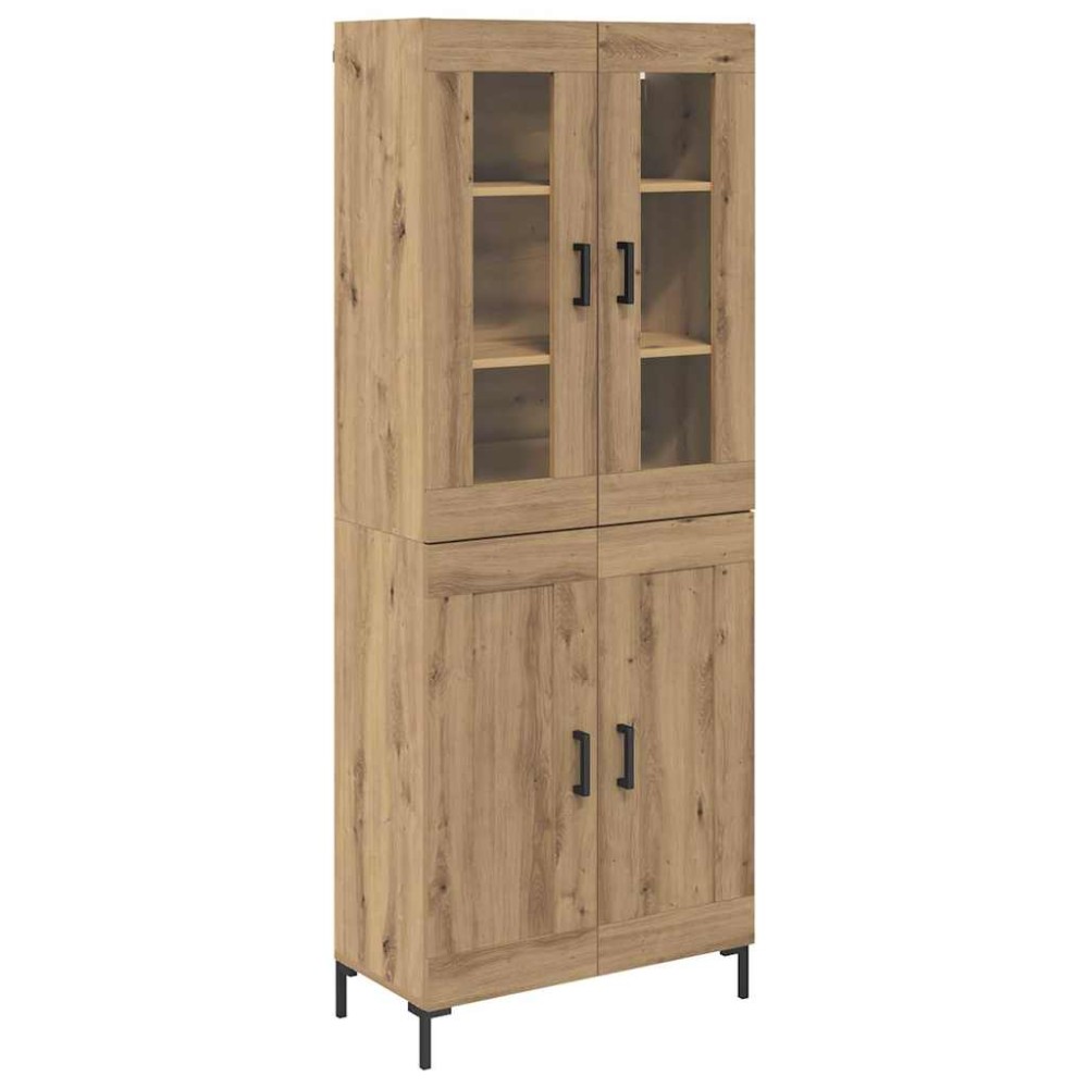 vidaXL Highboard Επιτοίχιο 2 pcs Artisan Oak 69,5 x 34 x 180 εκ.