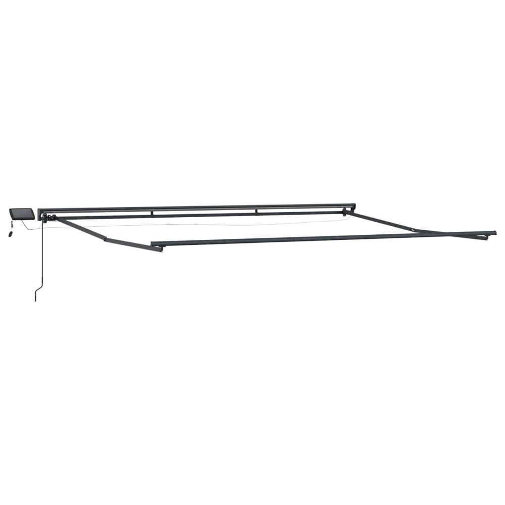 vidaXL Χειροκίνητο πλαίσιο τέντας με LED 4,5 x 3,5 μ