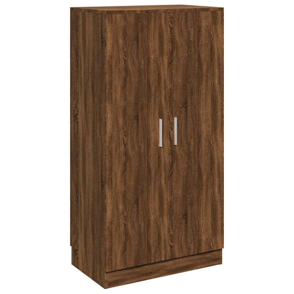 vidaXL Παπουτσοθήκη Καφέ Δρυς 55x35x108 εκ. από Τεχνητό Ξύλο