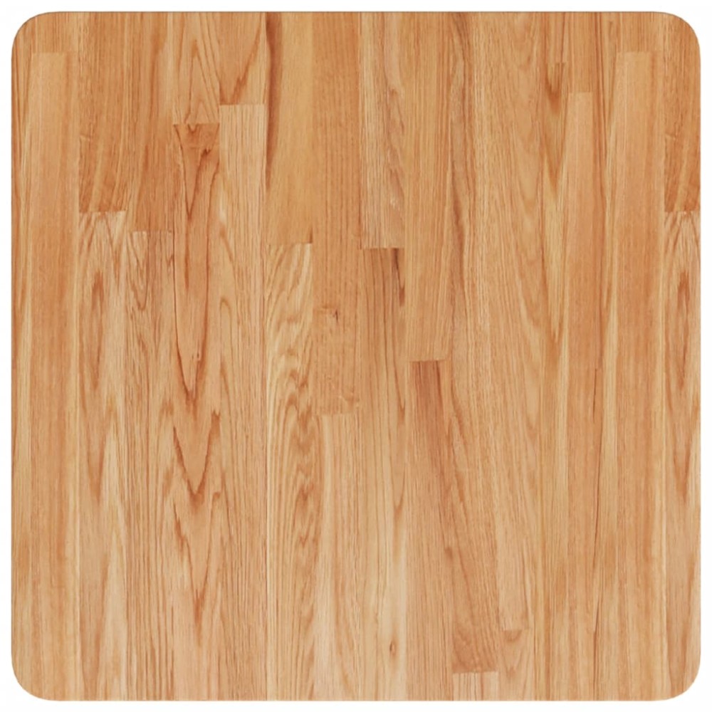 vidaXL Επιφάνεια Τραπεζιού Τετράγωνη Αν. Καφέ 50x50x1,5 εκ. Ξύλο Δρυς