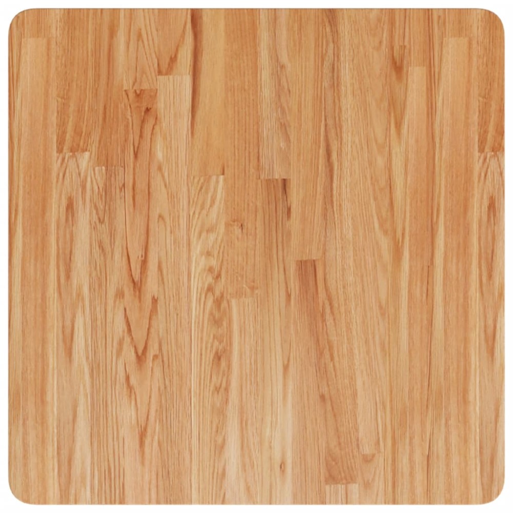 vidaXL Επιφάνεια Τραπεζιού Τετράγωνη Αν. Καφέ 60x60x1,5 εκ. Ξύλο Δρυς