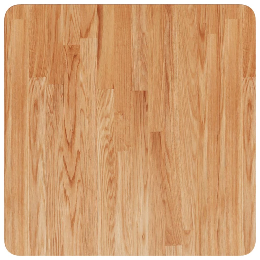 vidaXL Επιφάνεια Τραπεζιού Τετράγωνη Αν. Καφέ 50x50x2,5 εκ. Ξύλο Δρυς