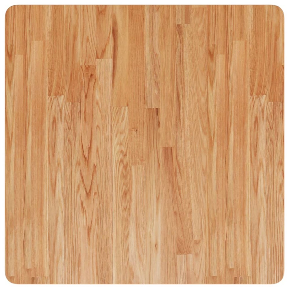 vidaXL Επιφάνεια Τραπεζιού Τετράγωνη Αν. Καφέ 70x70x2,5 εκ. Ξύλο Δρυς