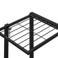vidaXL Βάση Λουλουδιών Μαύρη 94,5 x 25 x 89 εκ. Σιδερένια