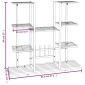 vidaXL Βάση Λουλουδιών Μαύρη 94,5 x 25 x 89 εκ. Σιδερένια