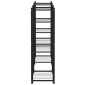 vidaXL Βάση Λουλουδιών Μαύρη 83 x 25 x 80 εκ. Σιδερένια