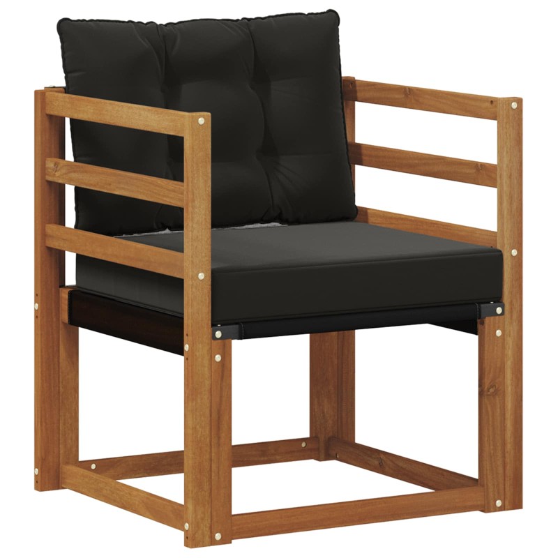 vidaXL 2 Τεμάχιο Εξωτερικός καναπές Στερεό Ξύλο Ακακίας Φυσικό