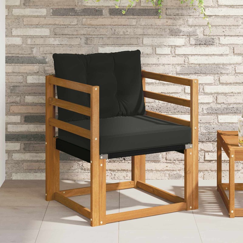 vidaXL 2 Τεμάχιο Εξωτερικός καναπές Στερεό Ξύλο Ακακίας Φυσικό