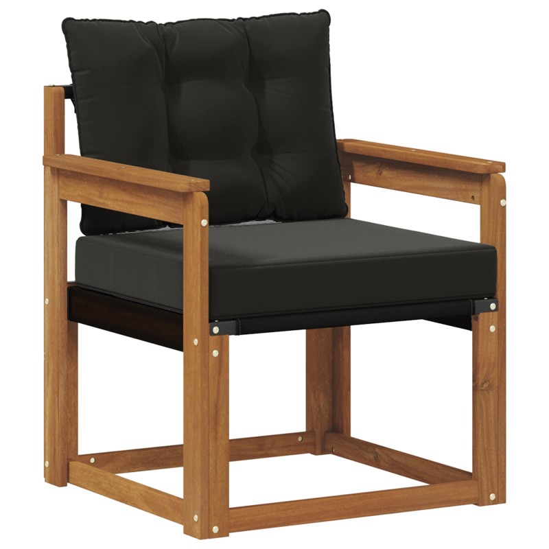 vidaXL 2 Τεμάχιο Εξωτερικός καναπές Στερεό Ξύλο Ακακίας Φυσικό