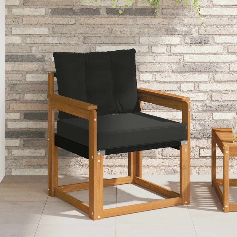 vidaXL 2 Τεμάχιο Εξωτερικός καναπές Στερεό Ξύλο Ακακίας Φυσικό