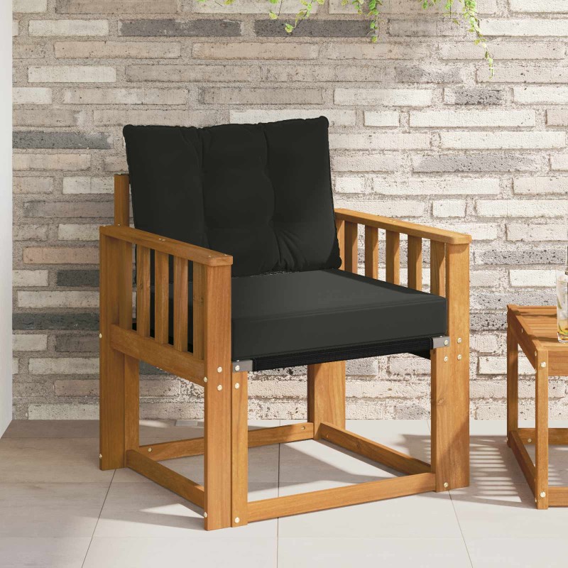 vidaXL 2 Τεμάχιο Εξωτερικός καναπές Στερεό Ξύλο Ακακίας Φυσικό