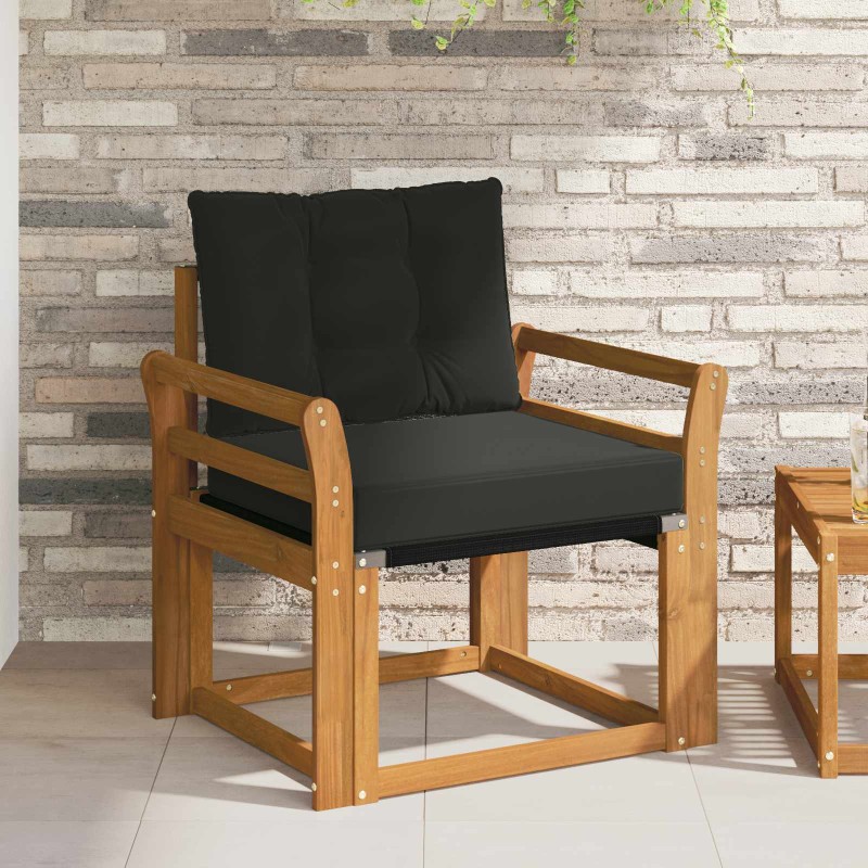 vidaXL 2 Τεμάχιο Εξωτερικός καναπές Στερεό Ξύλο Ακακίας Φυσικό